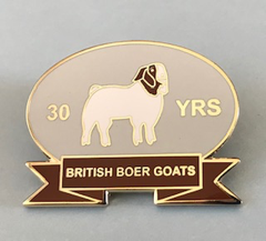 BBGS members 30 years commemorative Pin Badge